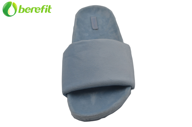 Lady Velvet Indoor Slipper Sandal with Toe Open