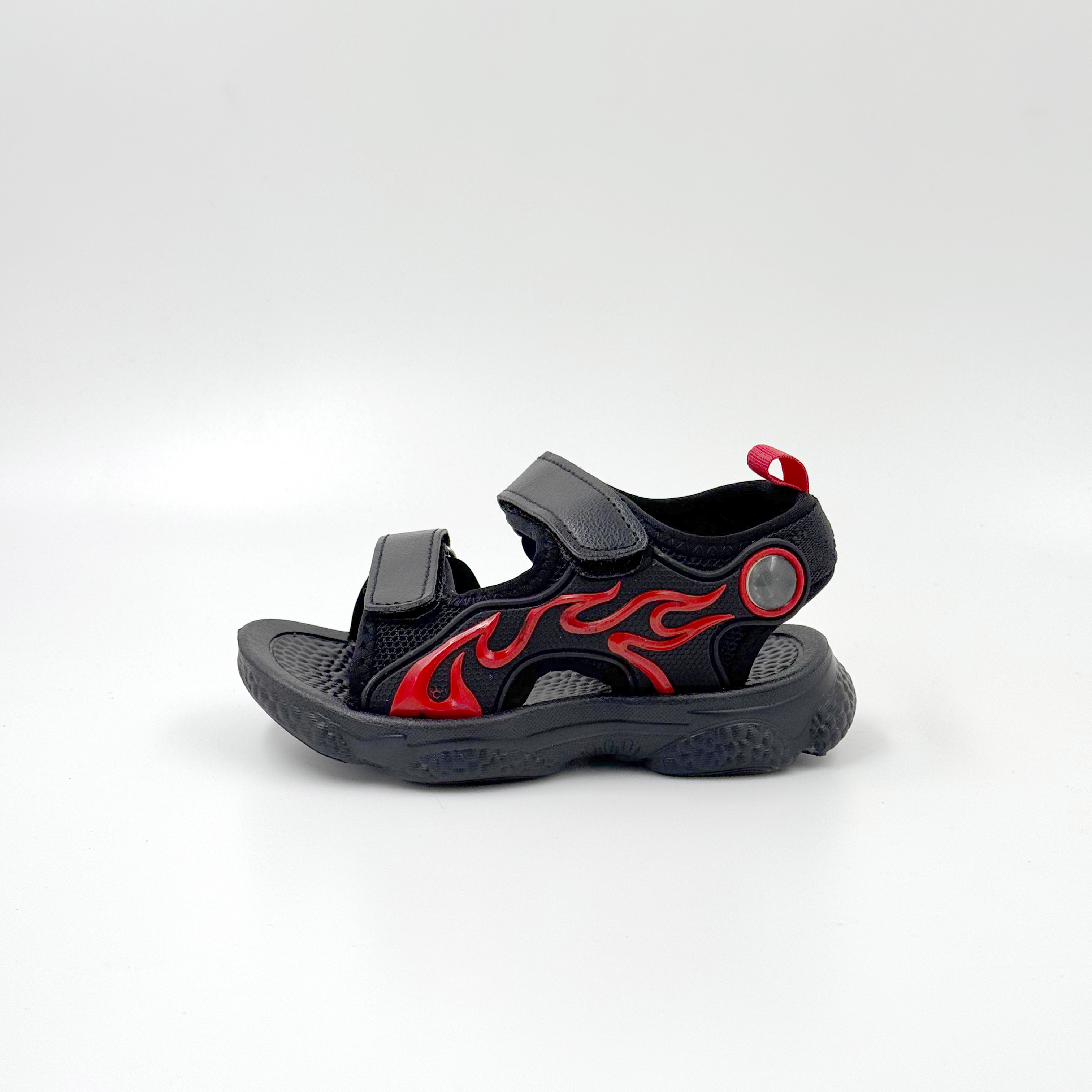 CHILDREN BLACK SANDALS CHILDREN SLIDE SANDALS OPEN-TOE SANDALS 