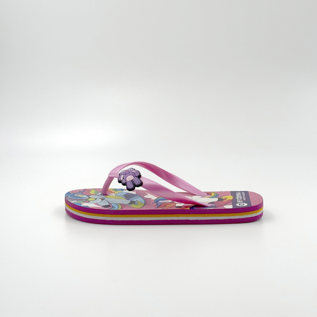 CHILDREN GIRL UNICORN CARTOON FLIP FLOPS SHOES 
