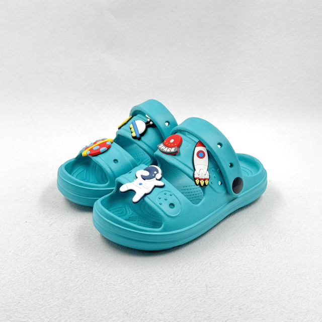 TODDLER GIRLS & BOYS NON-SLIP ASTRONAUT SANDAL WITH JIBBZ 