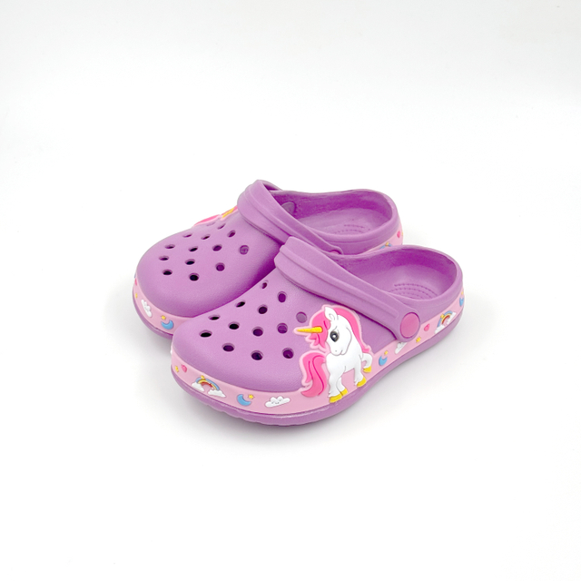 Wholesale Unicorn Kids Clogs Lightweight EVA Garden Shoes