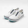 Bulk Kids White Sporty School Clogs with EVA Decorative Laces
