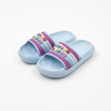 Wholesale Girls Blue Slides with Colorful Happy Girls Heart Charms