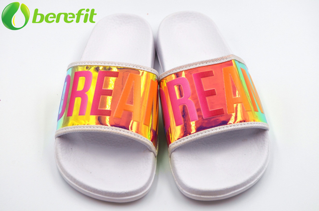Women's EVA Gold Pool Slide Slipper 