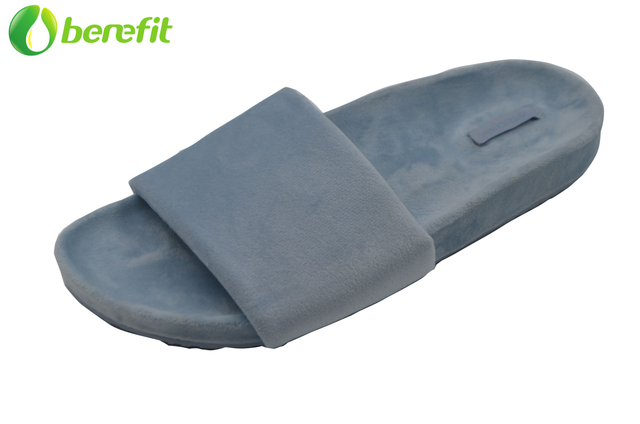 Lady Velvet Indoor Slipper Sandal with Toe Open