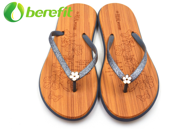 Flip Flops for Women With Flower Decoration 