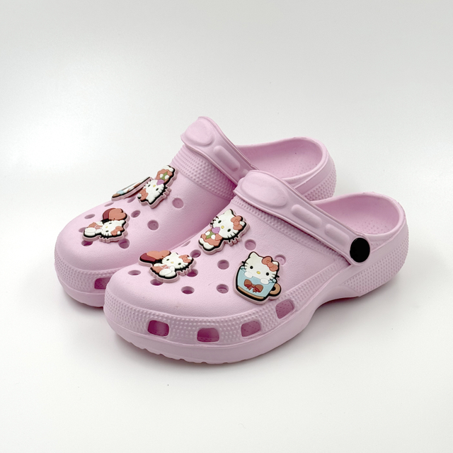 KIDS PINK CLOGS FASHION CLOGS CUTE CLOGS HELLO KITTY