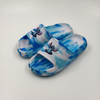 Bulk Kids Blue Tie-Dye Stitch Slides EVA Summer Sandals Supplier