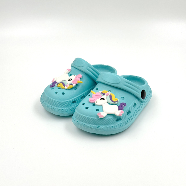 TODDLER KIDS SIZE UNICORN EVA CLOGS FOR SUMMER 