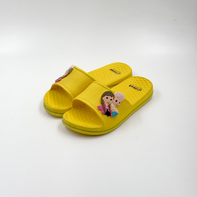 Disney Frozen Elsa And Anna Yellow Slide Slippers Wholesale