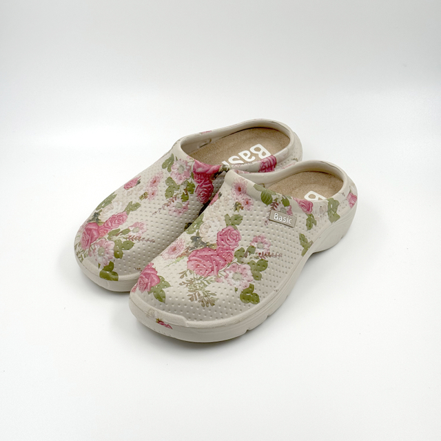 WOMEN FLOWER TRENDY HOUSE SLIPPERS SHOES 