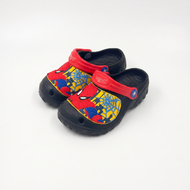 Bulk Spider-Man Kids Clogs | Wholesale Character Garden Shoes Factory Direct