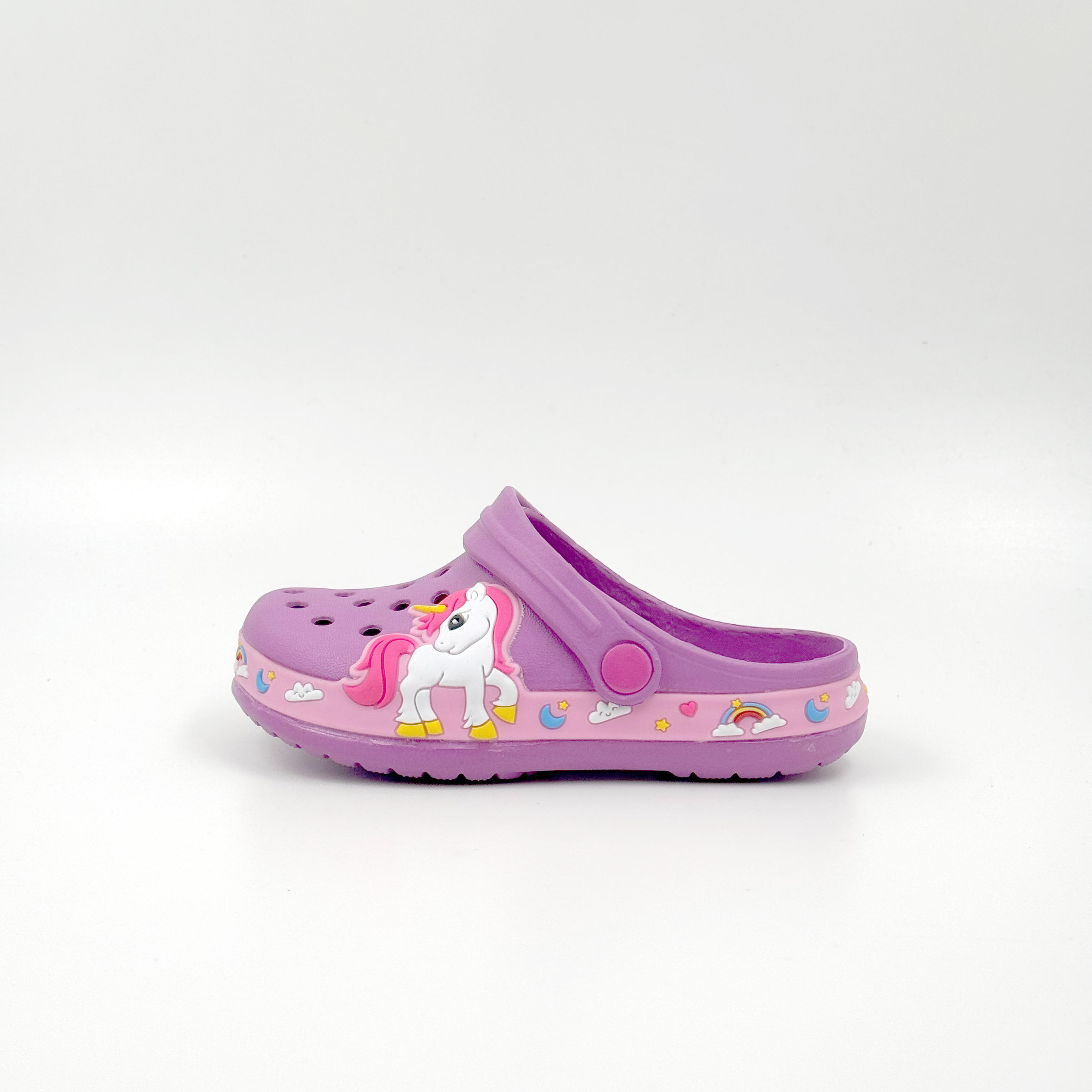 Wholesale Unicorn Kids Clogs Lightweight EVA Garden Shoes