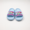 Wholesale Girls Blue Slides with Colorful Happy Girls Heart Charms