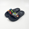 Marvel Avengers Black Slide Slippers with 3D Character Details Wholesale