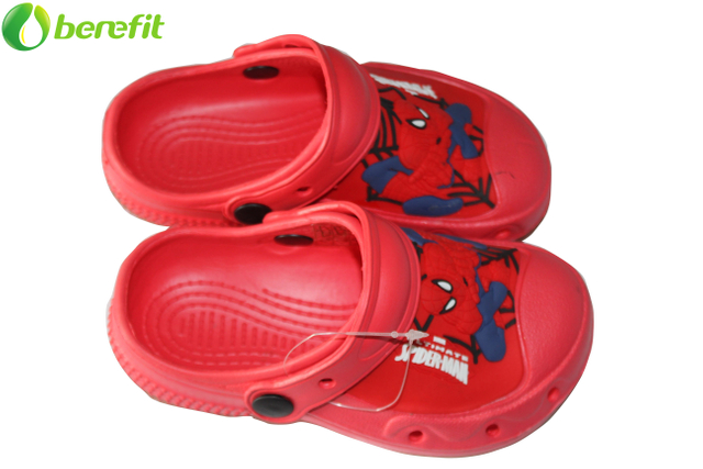 Kids Spider Man Patch EVA Hole closed toe Clog 