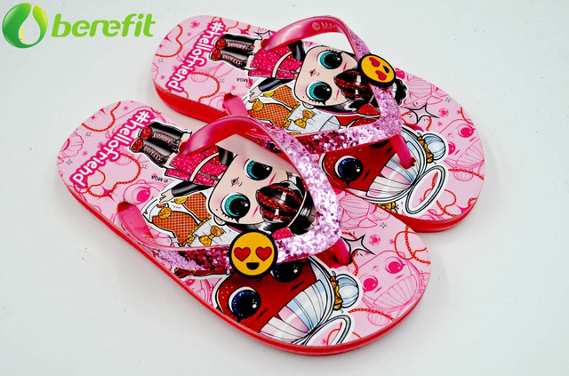 Children Character LOL Fushia Low Price Flip Flops 