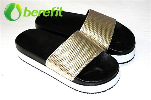 Slippers Ladies And Slippers Women for High Sole And Snakeskin Metal PU Upper