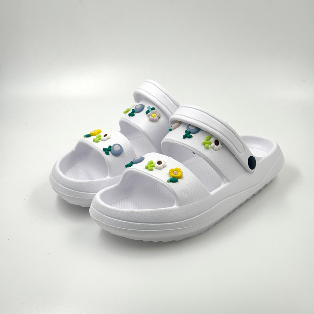 WHITE SLIPPERS CUSTOM DESIGNER SLIPPERS TRENDY SLIPPERS 