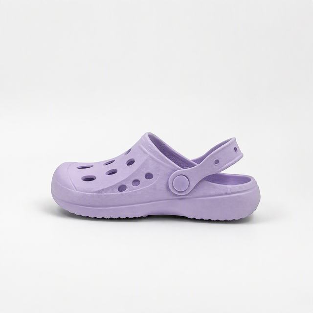 Bulk Kids Lavender EVA Clogs Lightweight Garden Shoes Supplier