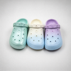 Wholesale Pastel Flower Kids Clogs with Adjustable Heel Strap