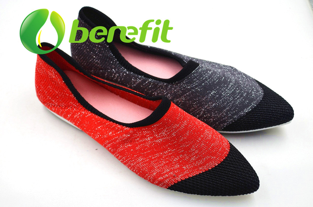 Casual Shoes for Women and Dress Casual Shoes of Modifited PVC Sole and Flyknit Upper