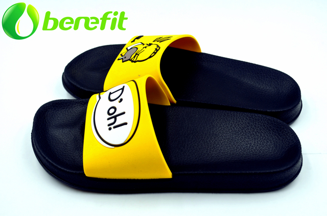 Simpson Black Mens Walking Slide Sandal 