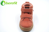 Orange Velvet Kids Shoes Size 12 with Two Vecro Straps 