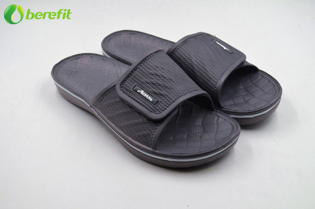 Men's Grey Sports Style Home Slipper Slide Sandal 