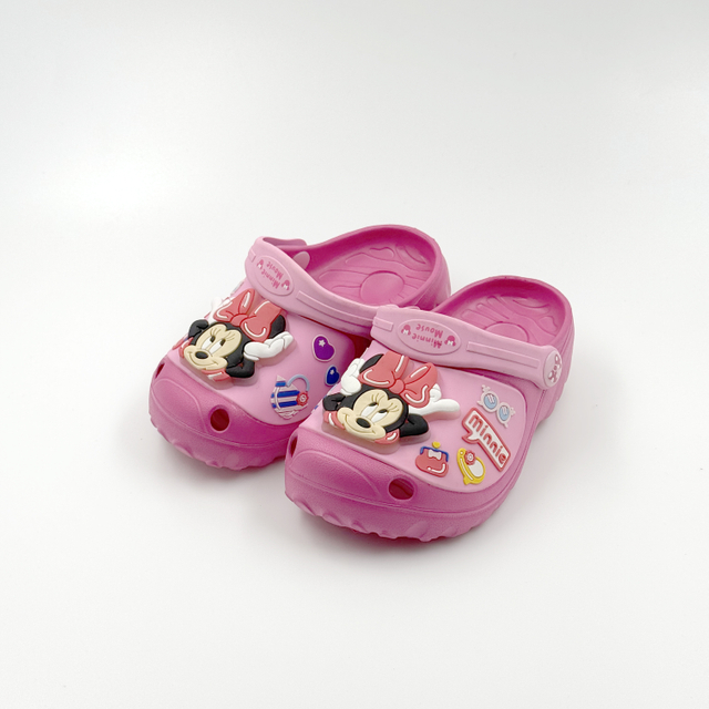 GIRLS PINK COLOR SANDAL DISNEY SHOES CUTE CLOGS 