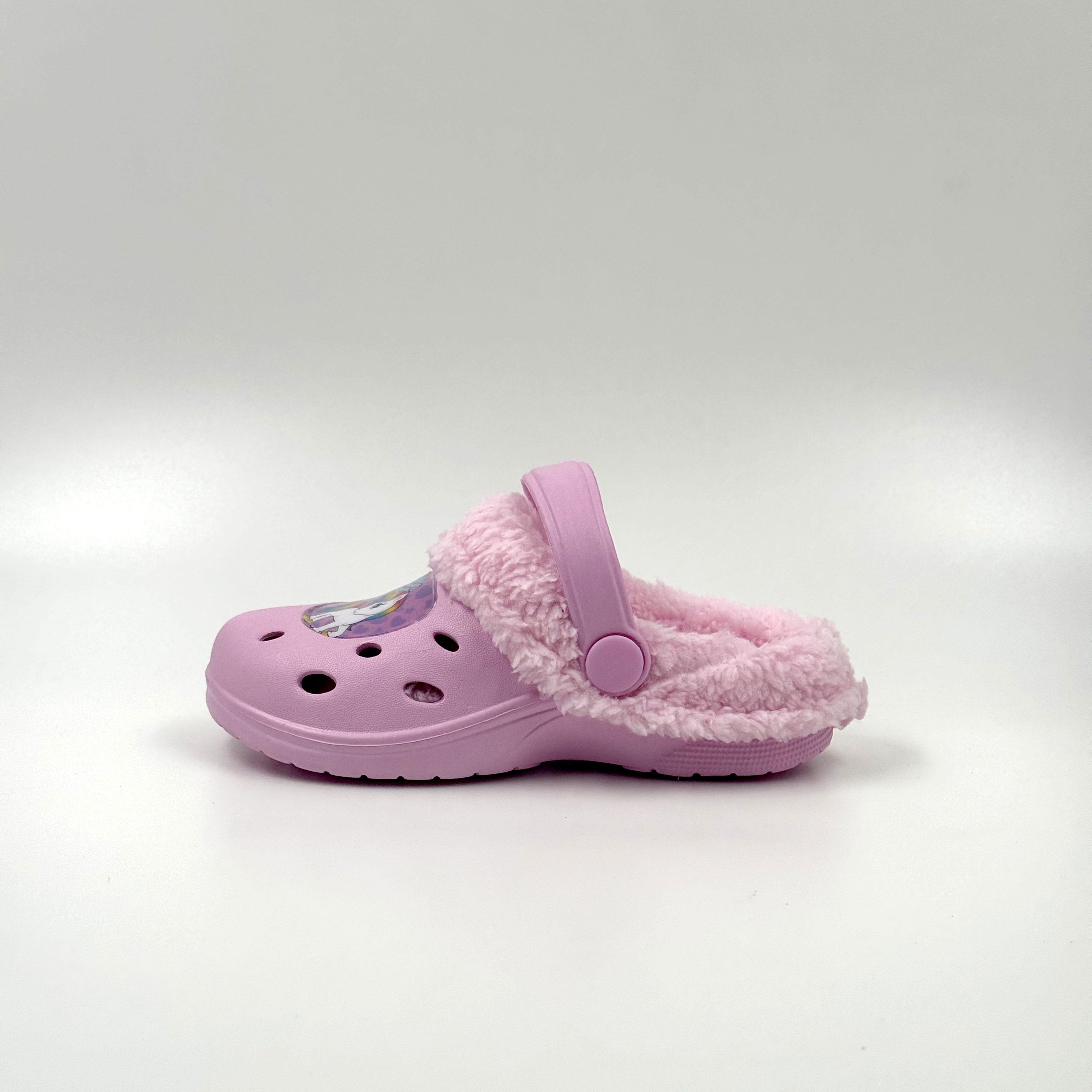 GIRLS WINTER CLOGS FUR LINE FASHION CLOGS 