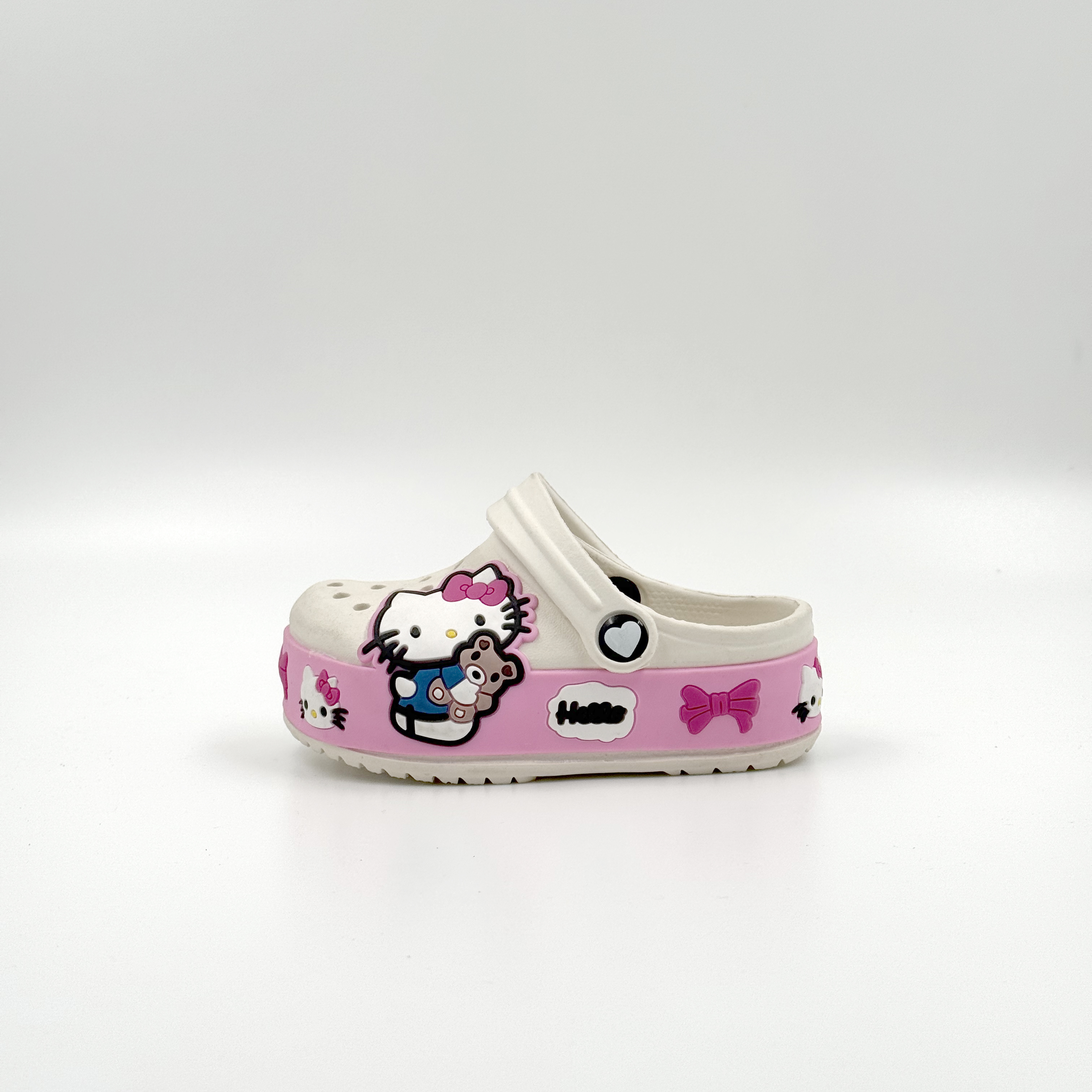 2025 KIDS PINK HELLO KITTY CLOGS COMFORTABLE SHOES