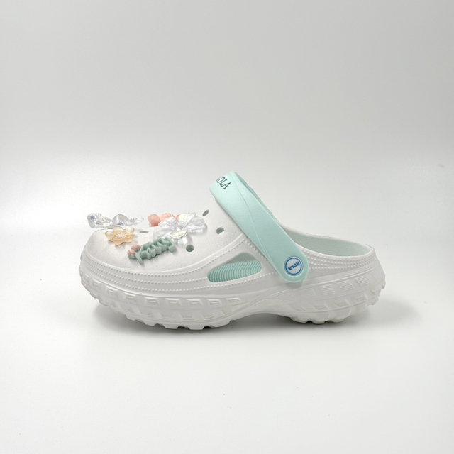 LADY EVA CLOGS CUTE CLOGS CUSTOM CLOGS WITH LOVELY CRYSTAL DECORATIONS 