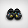 Wholesale Kids Black Clogs with Construction Vehicle Charms