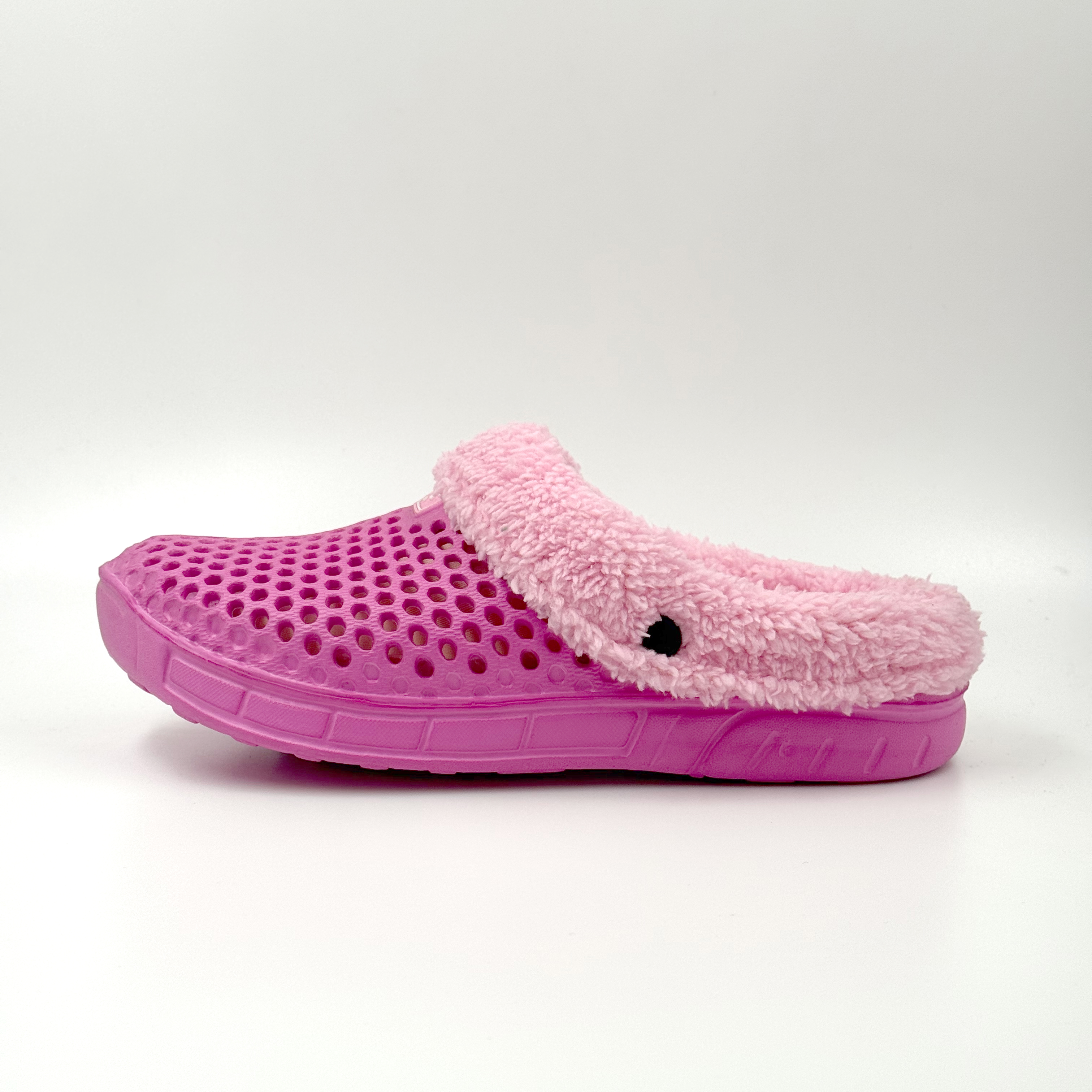 WOMEN WINTER CLOGS PINK COLOGS WITH FUR LINING 