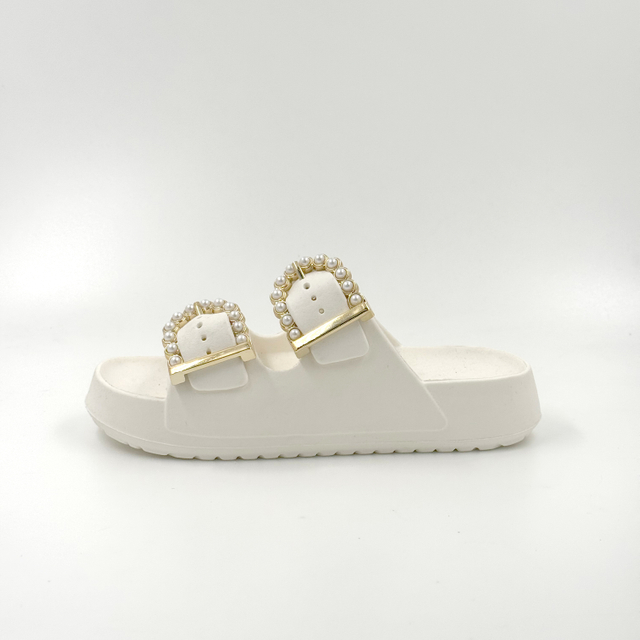 Kid Slippers White Slippers Pearl Slippers