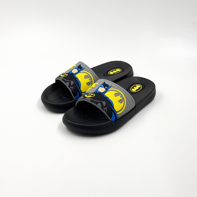 Batman Kids' Slide Slippers Black And Grey Wholesale